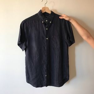 J. Crew Navy Casual Button Down Shirt